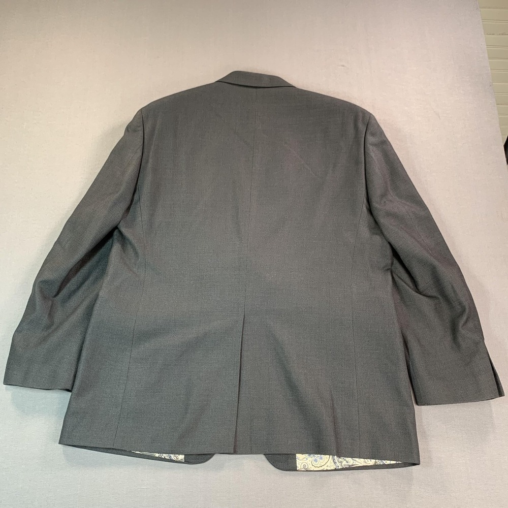 Lauren Ralph Lauren Blazer Mens 46R Gray Polyester Paisley Lined Sport Coat - Picture 6 of 16